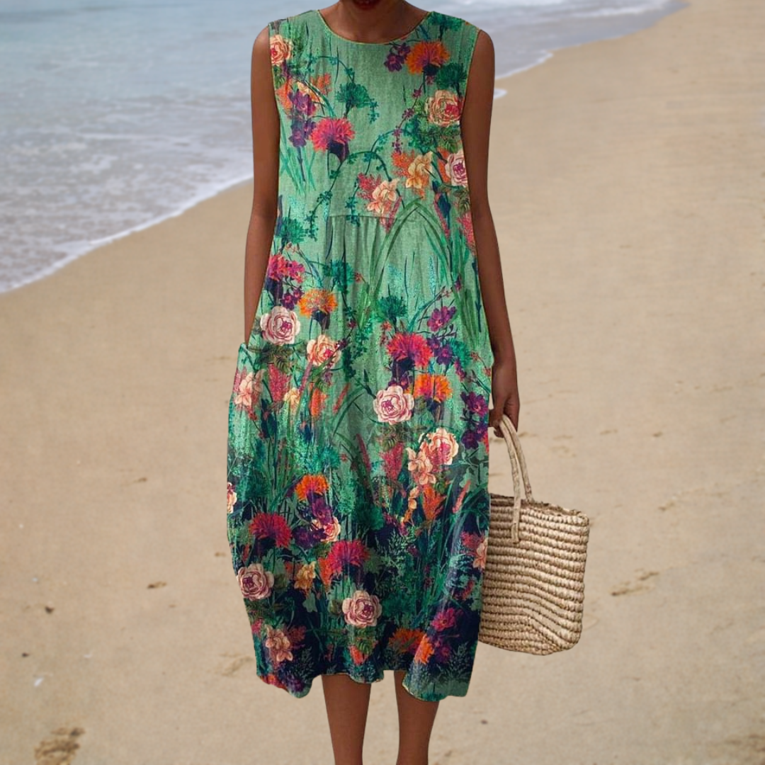 Viktoria | Bequemes ärmelloses Sommerkleid